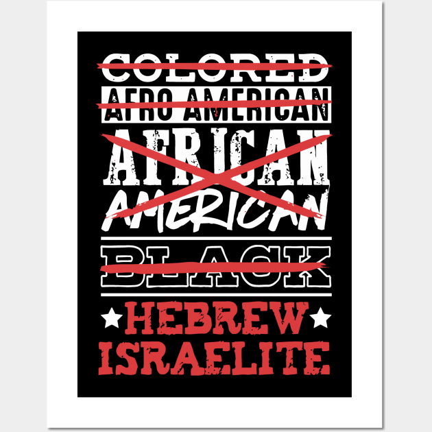 Hebrew Israelite I'M Not Colored African American Wall Art by tanambos